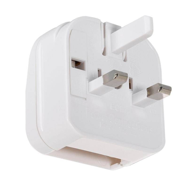 Imagem de Adaptador de Ficha Tipo C (EU) Cabeça Plana com Cabo Reto a Ficha Tipo G (UK)