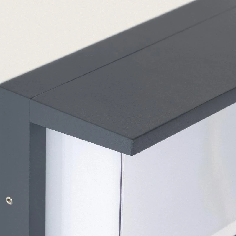 Imagen de Aplique de Pared Exterior LED 12W Aluminio CCT Seleccionable Doble Difusor Arelien Oscilum