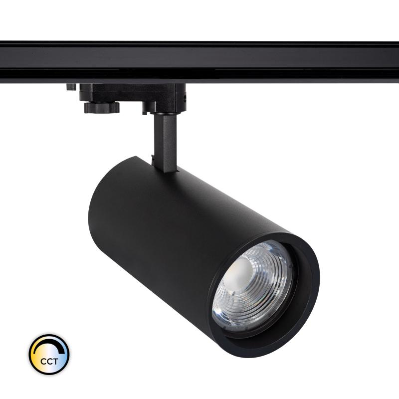 Imagem de Foco LED d'Angelo Preto 30W CCT LIFUD com Óptica Variável para Carril Trifásico