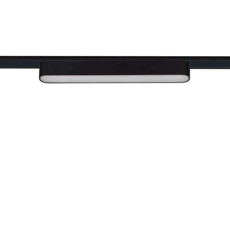 Imagem de Foco Carril Linear LED Magnético 25mm SuperSlim 12W 48V Preto 222mm 