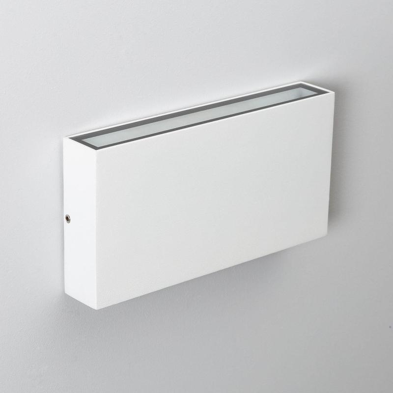 Imagem de Aplique de Parede Exterior LED 10W em Alumínio, Iluminação Dupla Face, Retangular, Branco, Luming II
