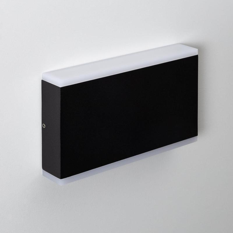 Imagen de Aplique de Pared Exterior LED 10W Aluminio Iluminación Doble Cara Rectangular Negro Hera