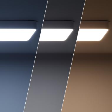 Imagen de Plafón LED 40W Rectangular Metal 600x400 mm CCT Seleccionable Hidria