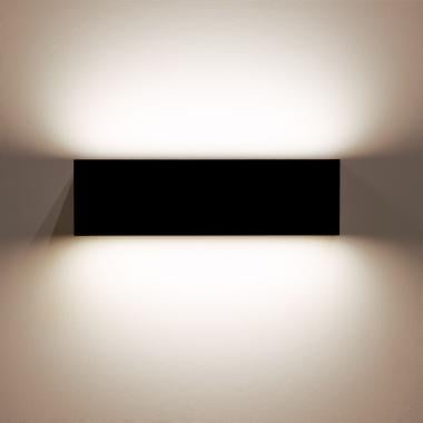 Imagen de Aplique de Pared Exterior LED 10W Aluminio Iluminación Doble Cara Rectangular Negro Lena
