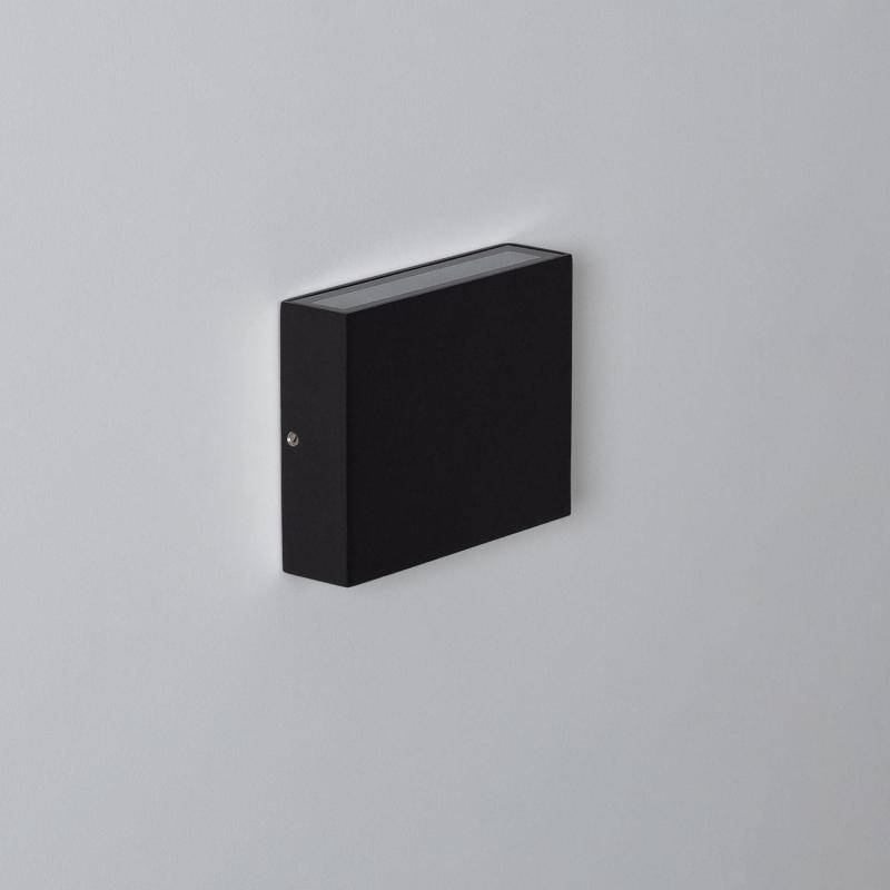 Imagen de Aplique de Pared Exterior LED 6W Iluminación Doble Cara Cuadrado Negro Kaysa
