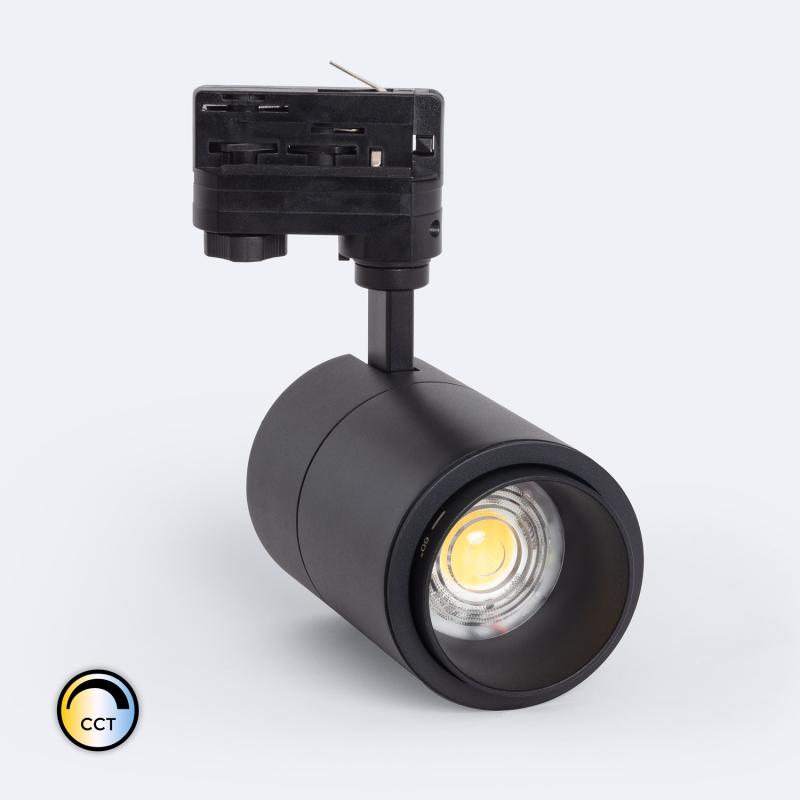 Produto de Foco Carril LED Trifásico 30W Regulável TRIAC CCT Pulyx Multiângulo 15-60º