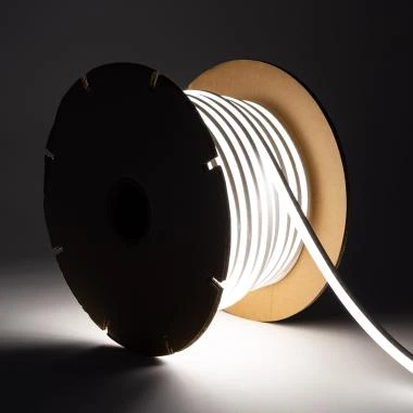 Tira LED Neón Regulable 220V BOBINA 50m 8W/m Corte 100cm IP65 N-FLEX8