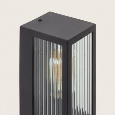 Imagen de Aplique de Pared Exterior Acero Inoxidable y Cristal Texturizado con Detector de Movimiento Gakom