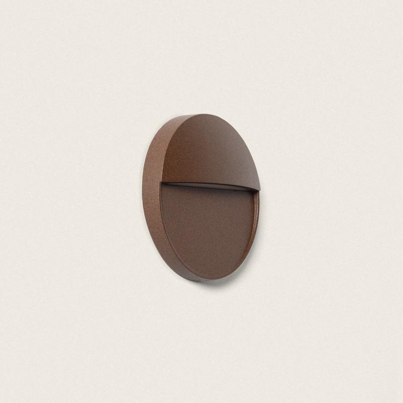 Imagen de Aplique de Pared Exterior LED 3W CCT Seleccionable Aluminio Superficie Circular Jade