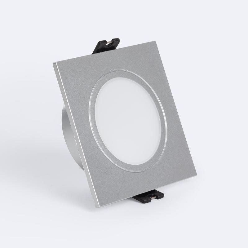 Imagem de Aro Downlight Quadrado IP65 para Lâmpada LED GU10 / GU5.3 Corte Ø75 mm Maxis