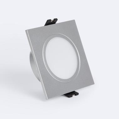 Aro Downlight Cuadrado IP65 para Bombilla LED GU10 / GU5.3 Corte Ø75 mm Maxis