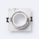 Imagem de Aro Downlight Quadrado Inclinável Baixo UGR para Lâmpada LED GU10 / GU5.3 Corte Ø75 mm Suefix 