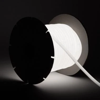 Fita LED Néon Regulável 220 V, Bobina Circular de 50 m, 8 W/m, corte a cada 100 cm, IP65, N-FLEX14