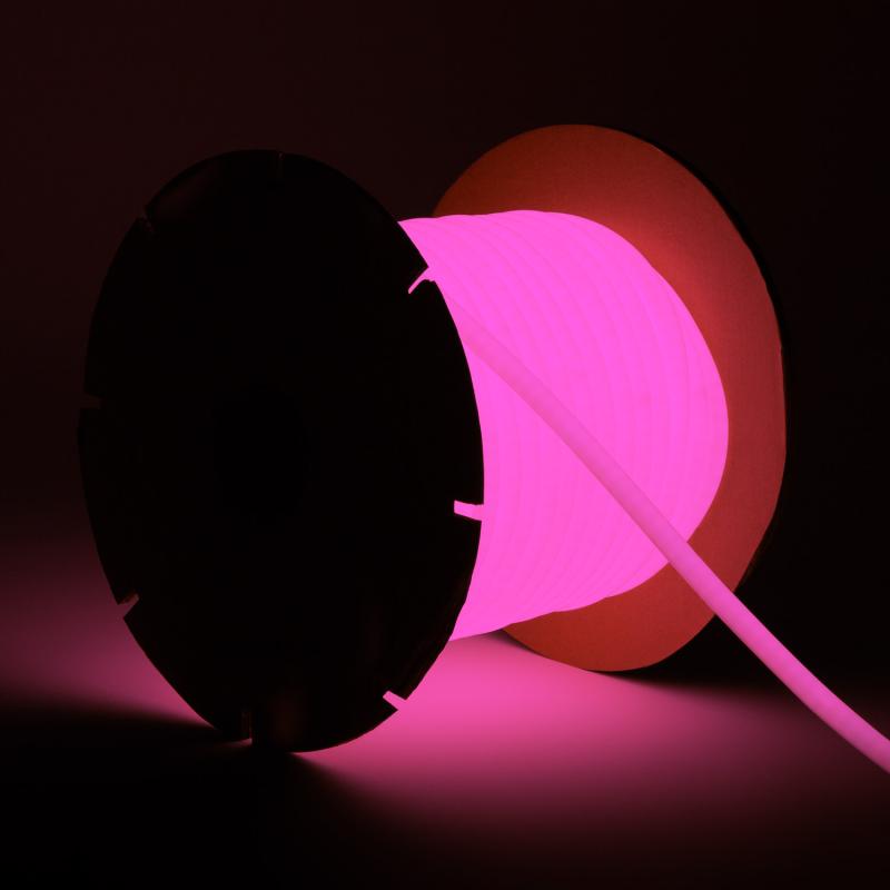 Imagem de Fita LED Neon Regulável 220V ROLO 50m Circular SFLEX14 8W/m Corte 100cm IP65