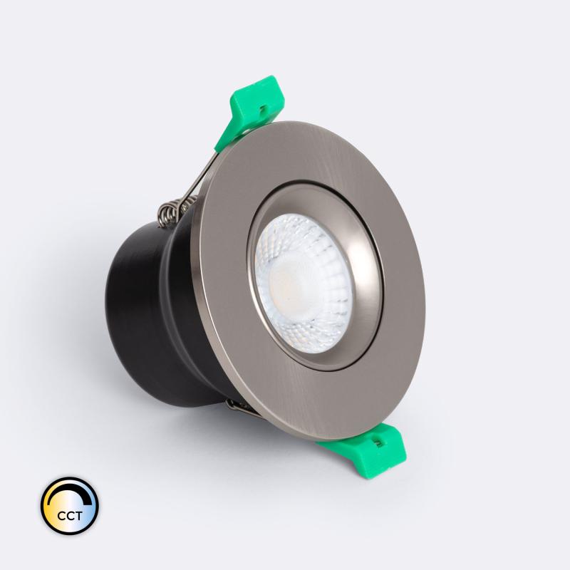 Imagem de Downlight LED 8W Circular Regulável IP65 Corte Ø65 mm CCT Selecionável RF90 Solid Design Ajustável 