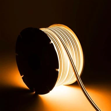 Tira LED Neón 48V Bobina 50m 8W/m Corte 5cm IP65 N-FLEX 6