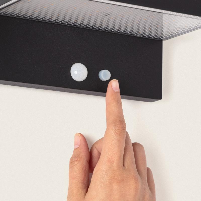 Produto de Aplique de Parede Exterior Solar LED 5W Alumínio com Sensor de Movimento Bran