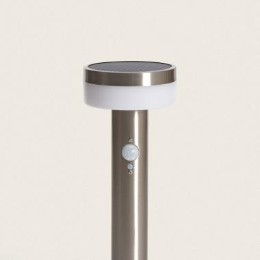 Imagen de Baliza de Pie Exterior Solar LED 1,5W 50cm Acero Inoxidable con Sensor de Movimiento Ashier
