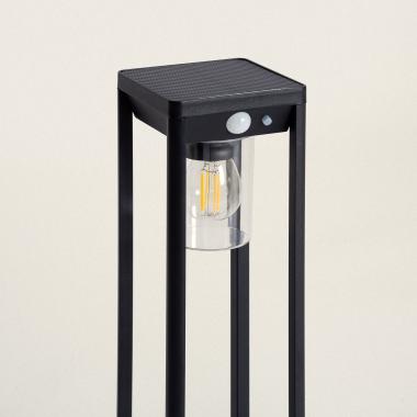 Imagen de Baliza de Pie Exterior Solar LED 2W 40cm Aluminio con Sensor de Movimiento Devah