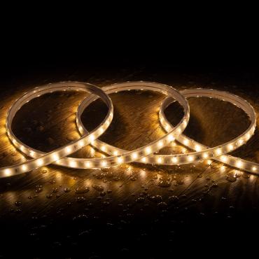 Fotografía del producto: Tira LED Exterior Solar 24V DC SMD2835 60 LED/m 10m IP65 Ancho 12 mm Corte 100 cm