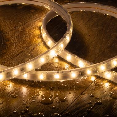 Imagen de Tira LED Exterior Solar 24V DC SMD2835 60 LED/m 10m IP65 Ancho 12 mm Corte 100 cm