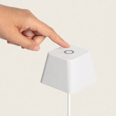 Imagen de Lámpara de Mesa LED Portátil para Exterior Aluminio con Batería Recargable Willy