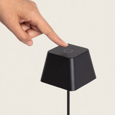 Imagen de Lámpara de Mesa LED Portátil para Exterior Aluminio con Batería Recargable Willy