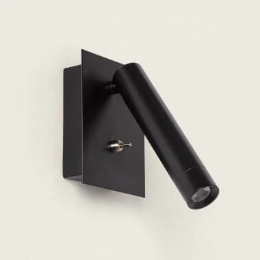 Lámpara de Pared LED 2.5W Cuadrada Metal con Puerto USB Gazny