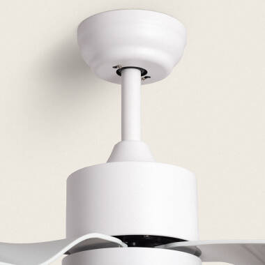 Imagem de Ventoinha de Teto Silenciosa Minimal Branco 132cm Motor DC