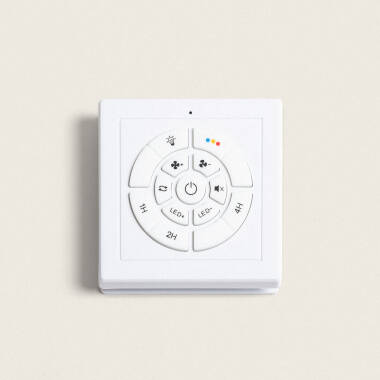 Imagen de Ventilador de Techo Silencioso Spetses Blanco Madera 132cm Motor DC Imagen de Ventilador de Techo Silencioso Spetses Blanco Madera 132cm Motor DC