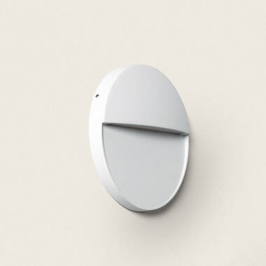 Aplique de Pared Exterior LED 6.5W CCT Seleccionable Aluminio Superficie Circular Jade