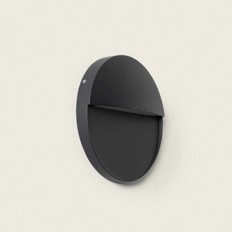 Imagen de Aplique de Pared Exterior LED 6.5W CCT Seleccionable Aluminio Superficie Circular Jade