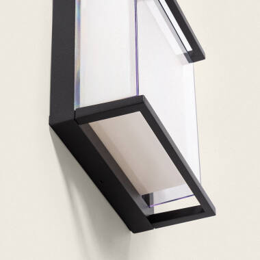 Imagen de Aplique de Pared Exterior LED 18W Aluminio Iluminación Cuadrado Negro Rale