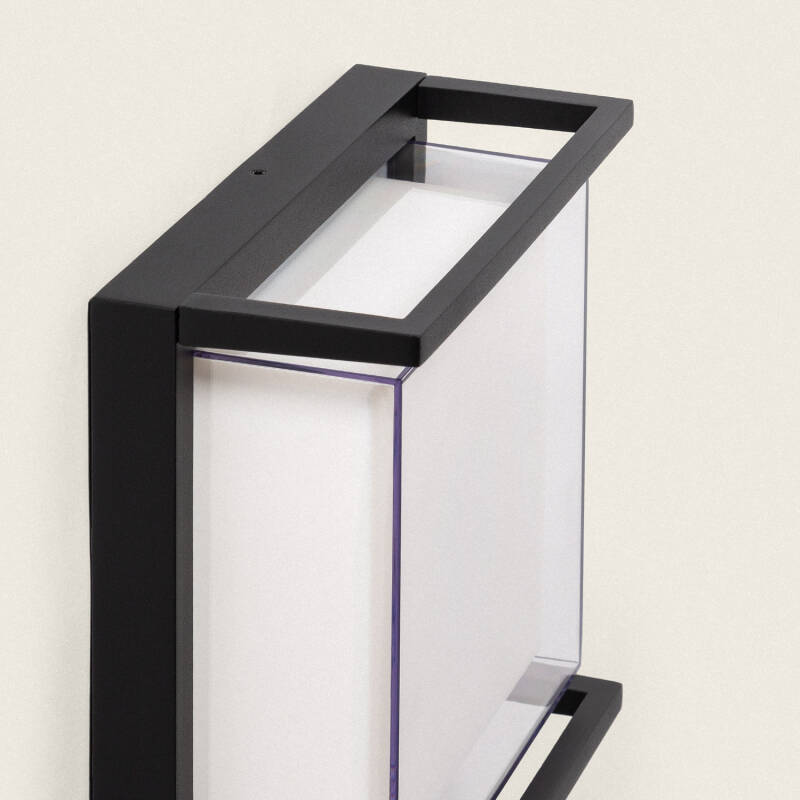 Imagen de Aplique de Pared Exterior LED 18W Aluminio Iluminación Cuadrado Negro Rale