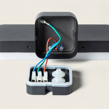 Imagem de Aplique de Parede Exterior LED 10W Iluminação Retangular Preto Mirto