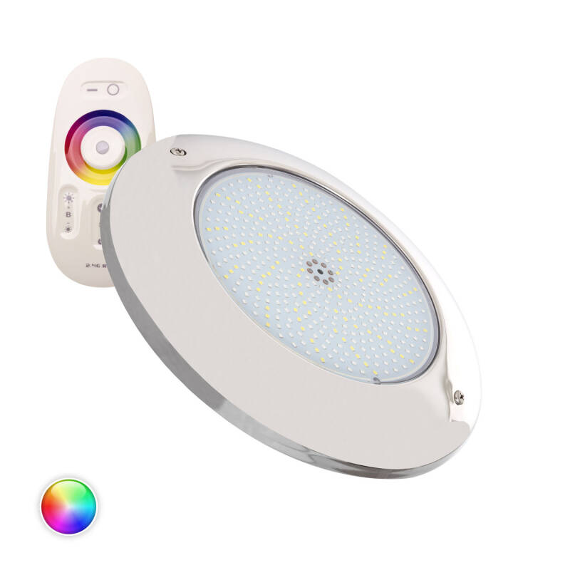 Imagen de Foco Piscina Superficie LED RGBW Sumergible 12V DC IP68 Acero Inoxidable 35W XtraPool