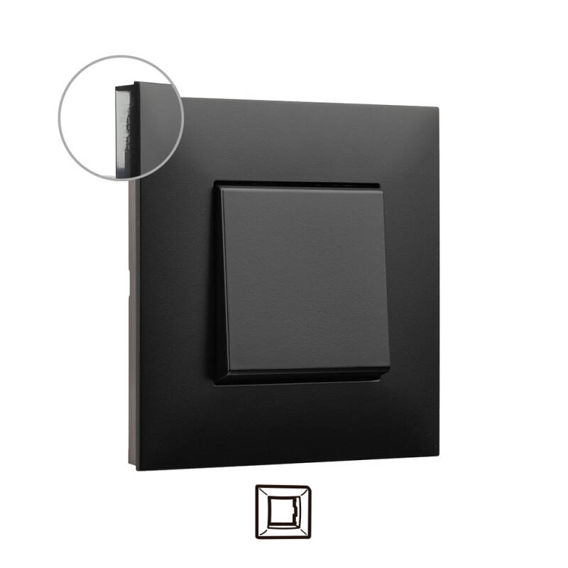 Imagen de Placa Embellecedora 1 Elemento Dark LEGRAND Valena Next 741051