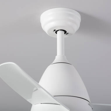 Imagem de Ventoinha de Teto Silenciosa Industrial Branca 91cm Motor DC Imagem de Ventoinha de Teto Silenciosa Industrial Branca 91cm Motor DC
