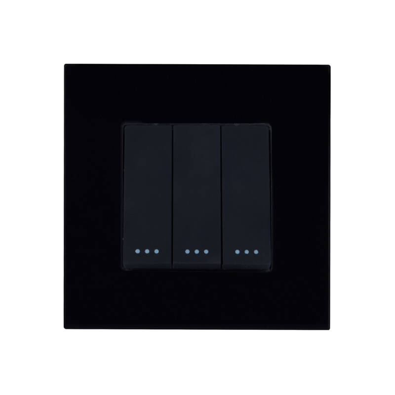 Imagen de Interruptor Triple Conmutado con Marco PC Modern