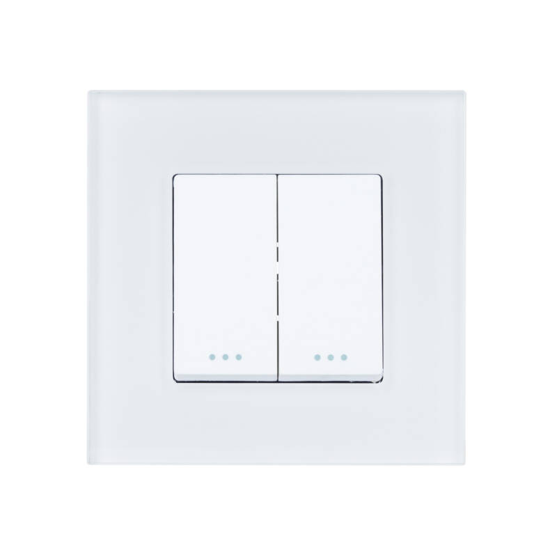 Imagem de Interruptor Duplo com Moldura PC Modern