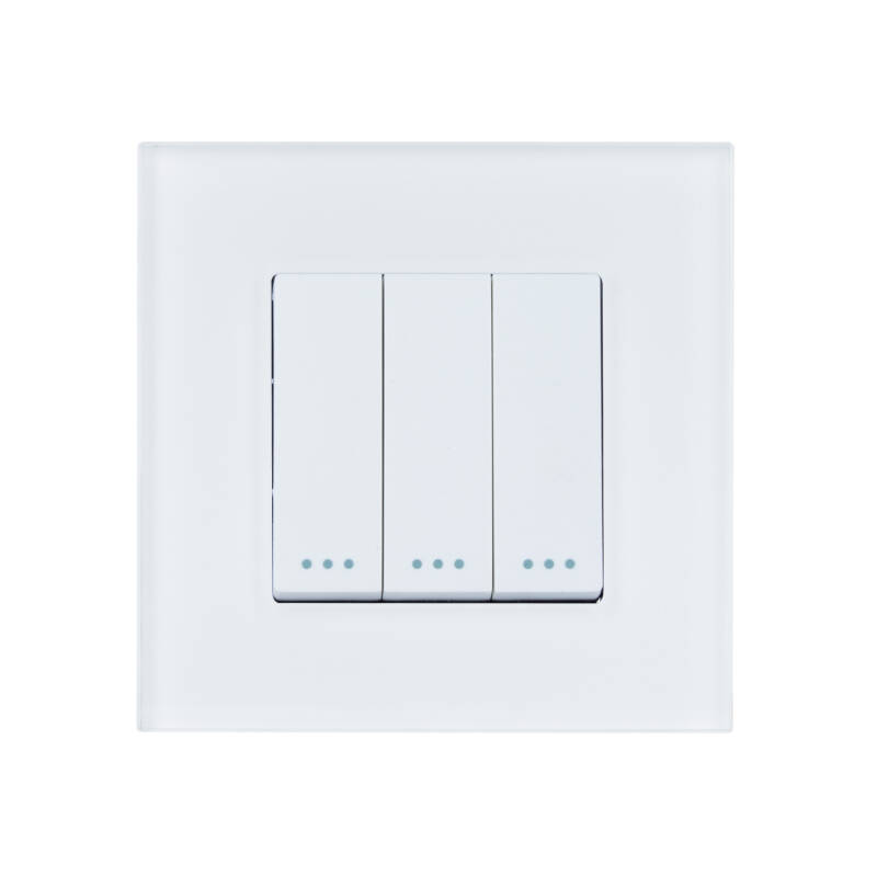Imagen de Interruptor Triple con Marco PC Modern