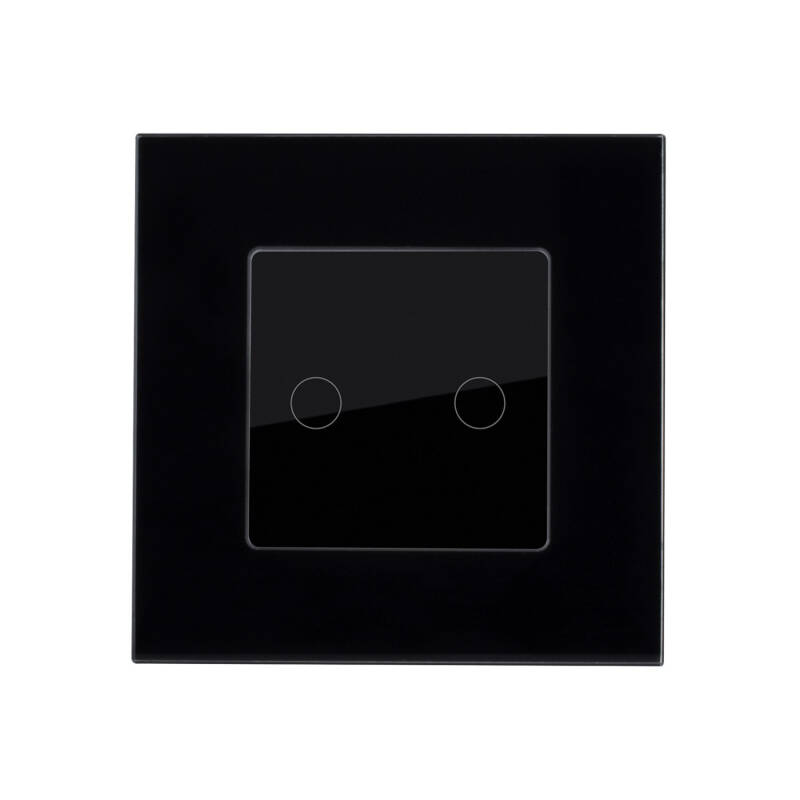 Produto de Interruptor Táctil Duplo com Moldura de Vidro Modern