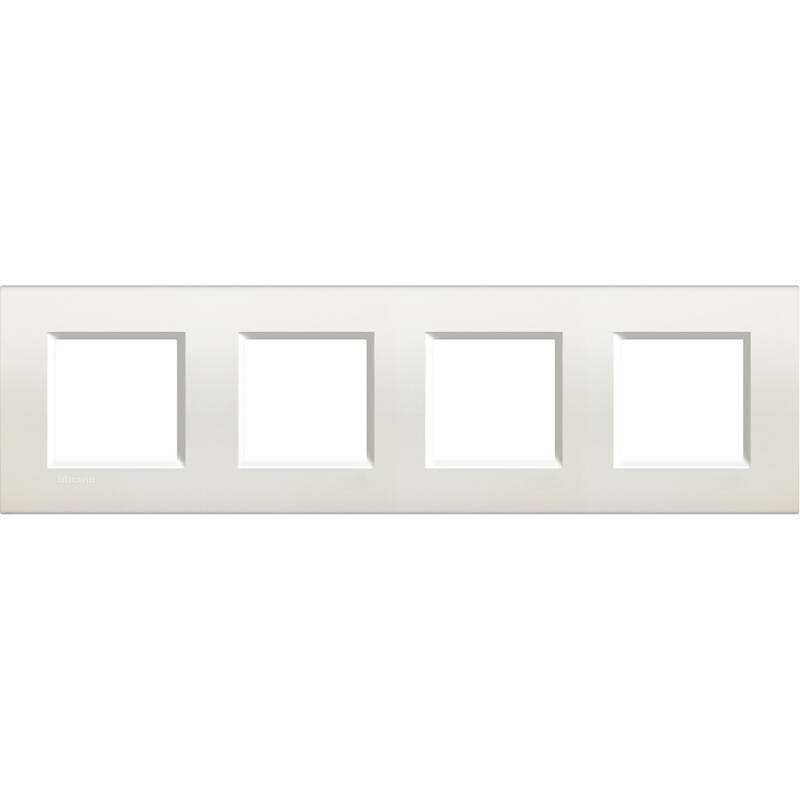 Imagen de Marco Cuadrado 4x2 Módulos BTicino Living Light LNA4802M4BI
