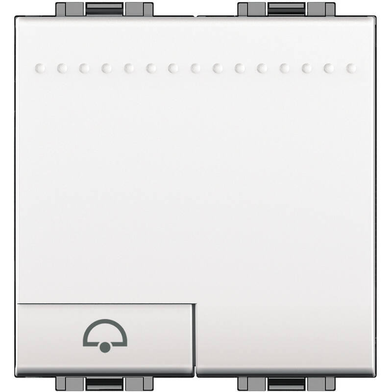 Imagem de Kit Interruptor Simple Pulsador Símbolo Campainha BTicino Living Light