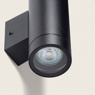 Imagen de Aplique de Pared Exterior Aluminio Iluminación Doble Cara Negro Oakham