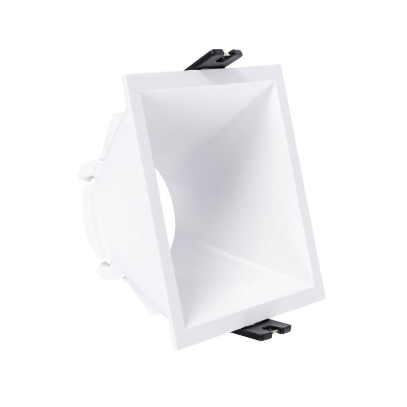 Imagem de Aro Downlight Quadrado Baixo UGR para Lâmpada LED GU10 Corte 85x85 mm