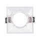 Imagem de Aro Downlight Quadrado Baixo UGR para Lâmpada LED GU10 Corte 85x85 mm
