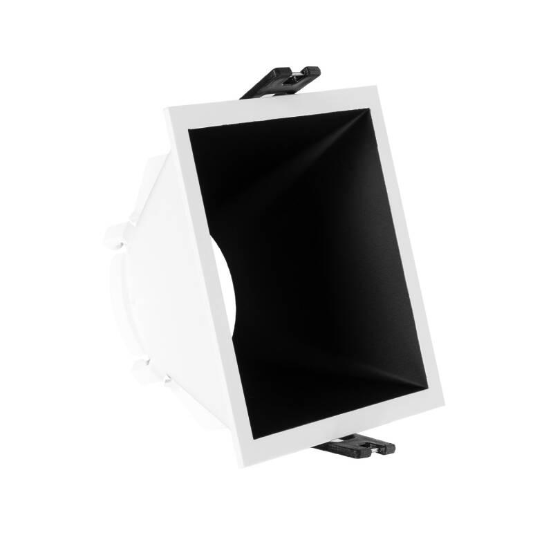 Imagen de Aro Downlight Cuadrado Bajo UGR para Bombilla LED GU10 Corte 85x85 mm