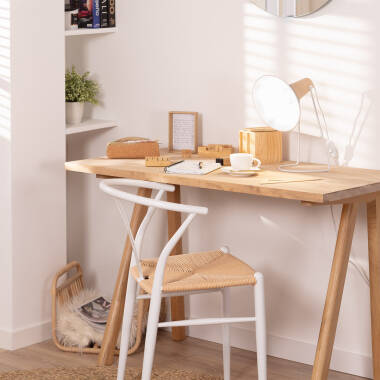 Imagen de Lámpara de Mesa de Metal y Madera Lanni