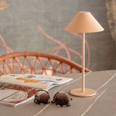 Imagen de Lámpara de Mesa LED Portátil para Exterior Metal con Batería USB Recargable Kivuli